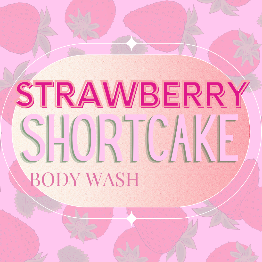 Strawberry Shortcake Body Wash 9oz Flame And Flagon Candle Co