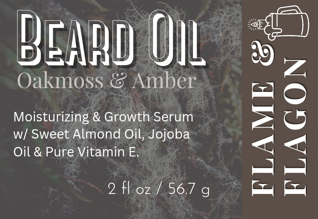 2oz Oakmoss & Amber Beard Oil